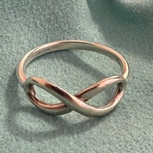 Silver Tiffany & Co. infinity ring